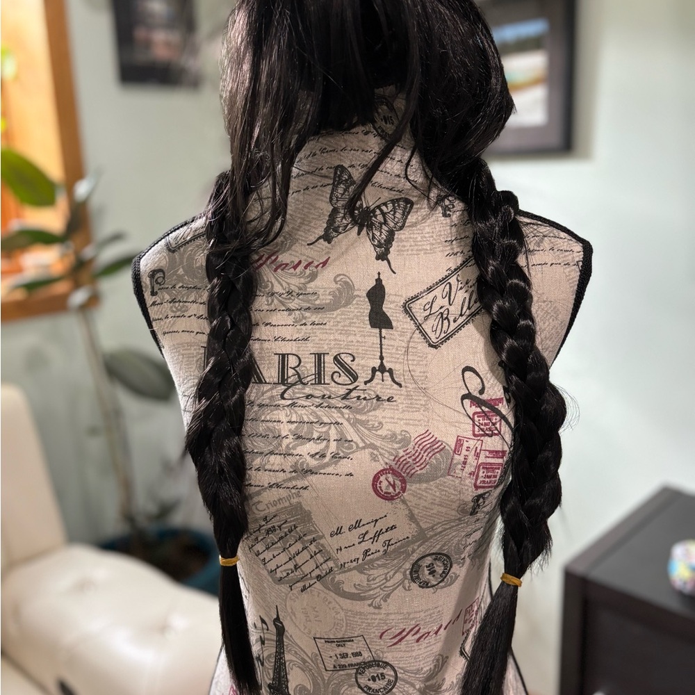 2 Wednesday Addams Costume Wigs for girls